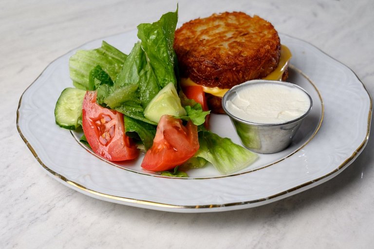 К Драники с ветчиной и сыром